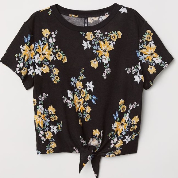 NWOT H&M Floral Top - Picture 2 of 4